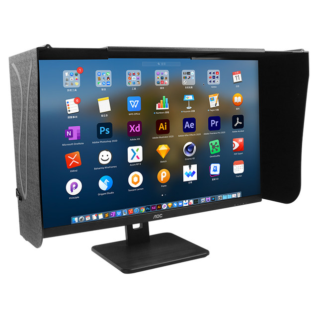 Computer monitor hood desktop 17-27 inches
