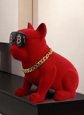 潮玩斗牛犬爆品狗法斗摆件生日