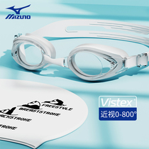 Meijin Thick Swimming Goggles Female High Definition Anti-Fog Waterproof Myopia Swimming Goggles Degree Glasses Male Professional Swimming Cap Diving Equipment