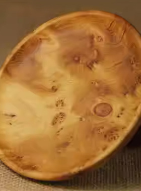 精美自然崖柏盘子收纳送礼