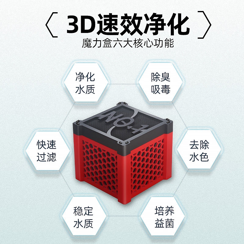 鱼缸过滤材料内置迷你净水魔方活性炭去黄水克星除臭去浑包邮-图2