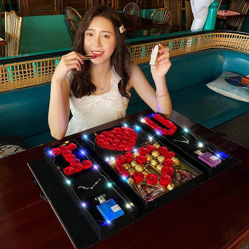 浪节礼物双层天使生日情人送老朋友夕女生创意实用七女友的礼婆盒