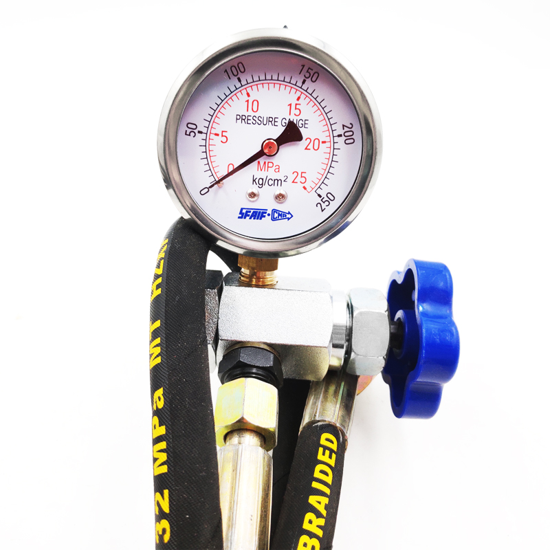 NXQ蓄能器氮气表液压充气工具CQJ-16/25/40mpa QXF-5充气阀门 - 图2