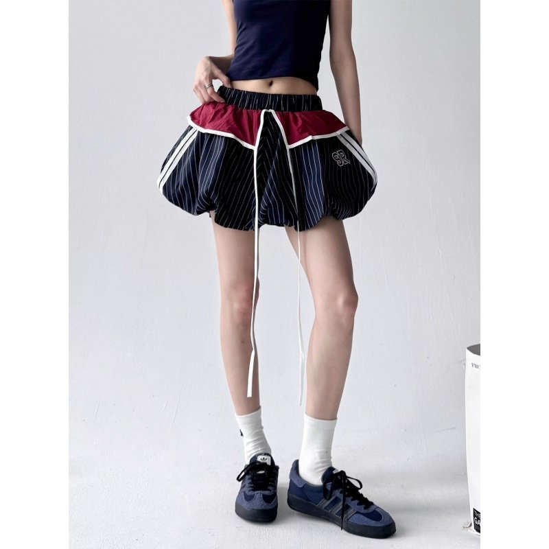 南油系列清货！字母刺绣木耳边半身裙女夏季新款辣妹学院风花苞裙,淘宝优惠券,粉丝福利购,淘宝优惠卷