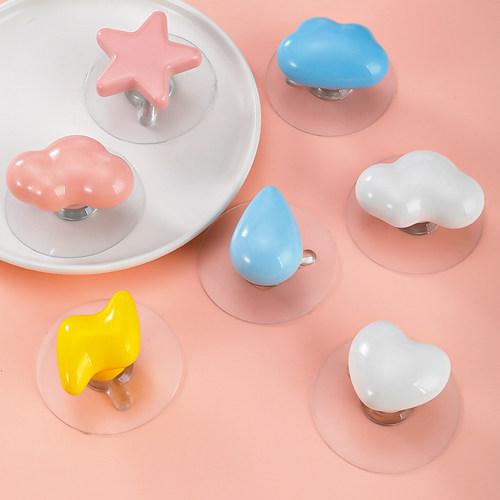 免打孔抽屉拉手儿童房衣柜推拉门强力门窗冰箱马桶盖提粘贴式把手 - 图1