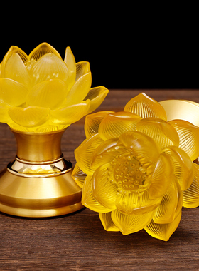 充电插电莲花灯菩萨佛供灯