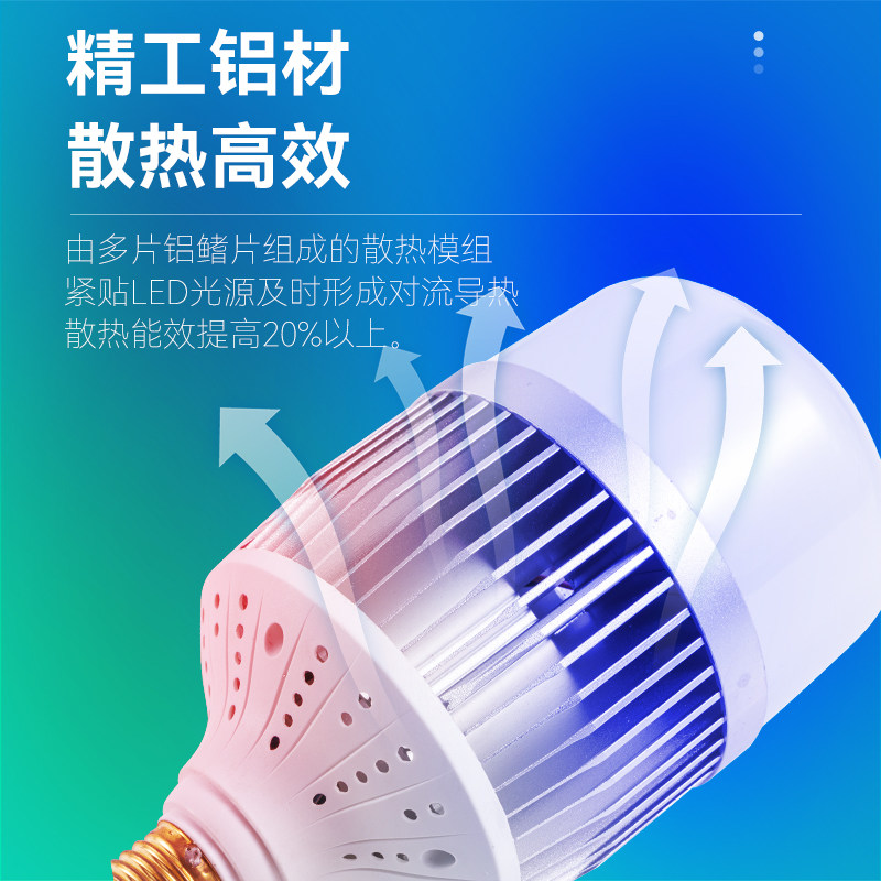 亚明LED球泡灯灯泡节能灯E27螺口家用车间工地厂房高亮室内照明灯,淘宝优惠券,粉丝福利购,淘宝优惠卷