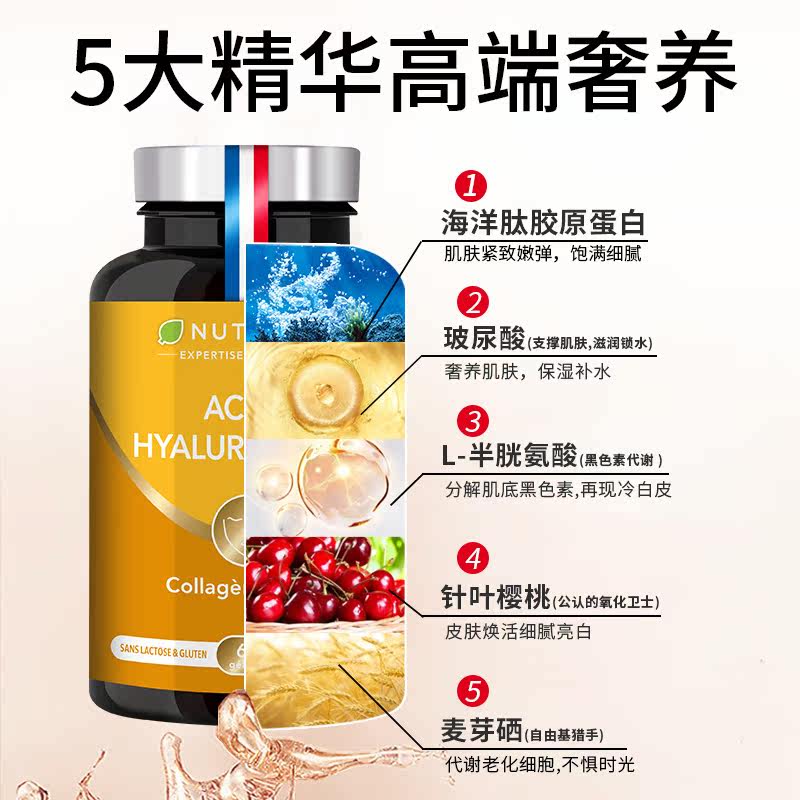 生物素玻尿酸组合精华高端胶原蛋白 LABORATOIRESNUTRIMEA海外胶原蛋白