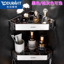 Duravitt 304 stainless steel triangular basket toilet gun grey-free perforated wall corner shelve shelf storage rack