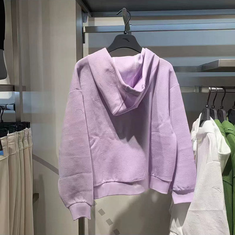 安踏宽松连帽卫衣女冬季新款休闲百搭抽绳帽衫女装上衣162447721S,淘宝优惠券,粉丝福利购,淘宝优惠卷