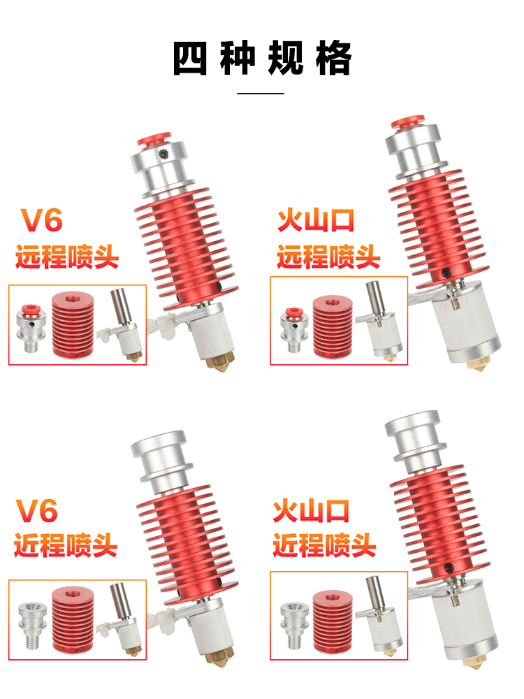 三迪思维3DSWAY 3D打印机配件 升级高温耐磨可拆卸陶瓷加热挤出头 - 图1