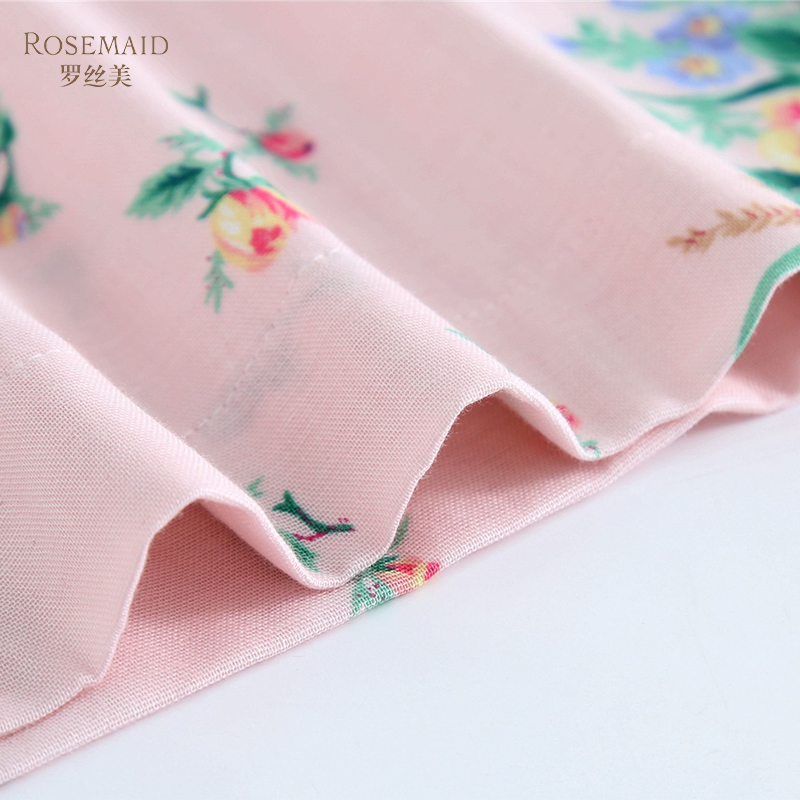 Rosemaid/罗丝美舒适纯棉印花长袖家居服女士睡衣裤秋冬新品18260 - 图1