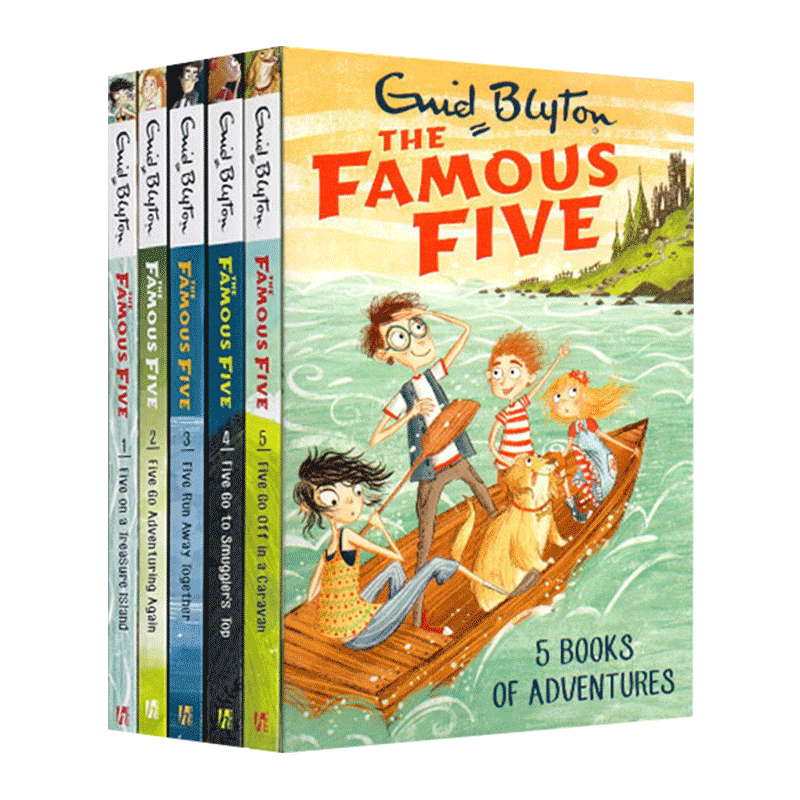 疯狂侦探团英文原版 1-5册全套The Famous Five 5-Book Collection五个小伙伴历险记友谊冒险青少年英语课外探险小说书籍-图3