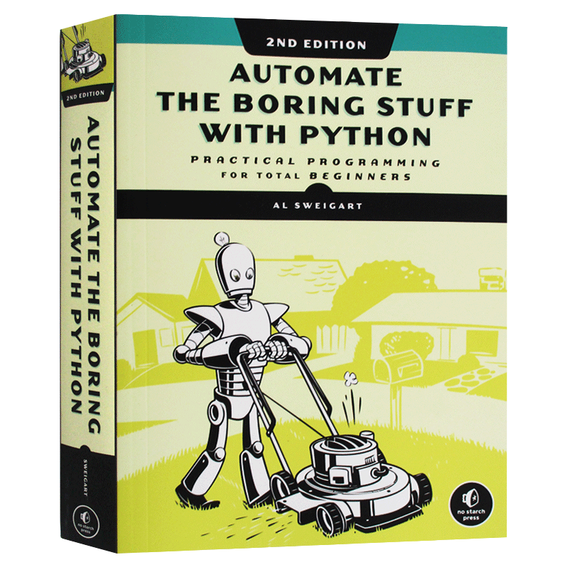 编程快速上手 让繁琐工作自动化第二版 英文原版 Automate the Boring Stuff with Python 进口原版英语书籍 全英文版 - 图0