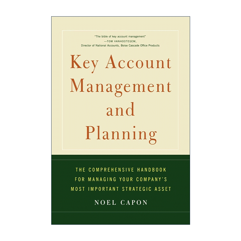 英文原版 Key Account Management and Planning关键客户管理大客户营销宝典英文版进口英语原版书籍-图0