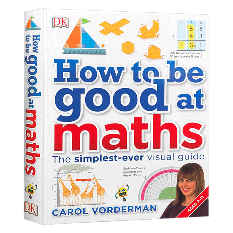 如何擅长数学 英文原版 How to be Good at Maths DK系列 儿童stem创新思维培养 图解数学 小学生英语教材教辅指南 英文版书籍