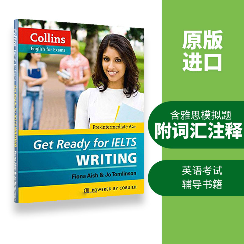 柯林斯雅思基础英文写作 英文原版 Get Ready for IELTS Writing 英语考试辅导书籍进口教材 可搭词汇阅读听力语法口语
