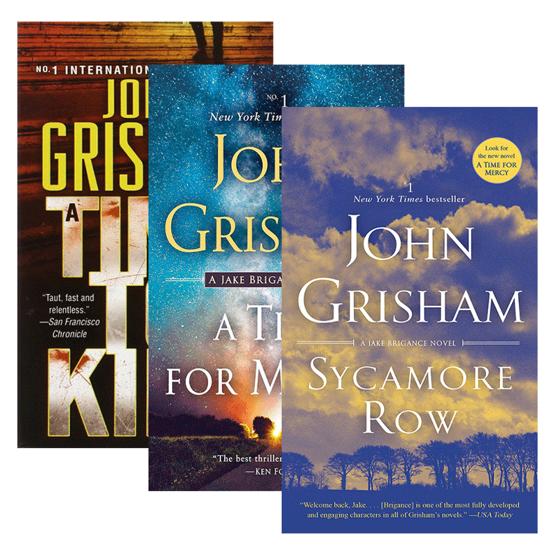 英文原版小说 Jake Brigance Book 1-3册 杀戮时刻 锡卡莫尔街 宽恕时刻 John Grisham约翰·格里森姆 英文版 ...