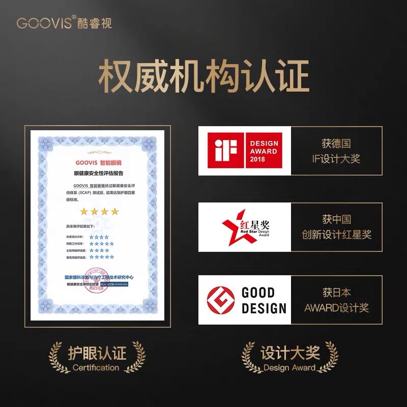 酷睿视(goovis)prox 2021款3d眼镜 酷睿视锐领智能眼镜/VR设备