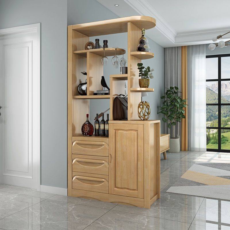 新中式酒柜小户型屏风实木间厅柜进门玄关柜客厅隔断柜双面门厅柜,淘宝优惠券,粉丝福利购,淘宝优惠卷