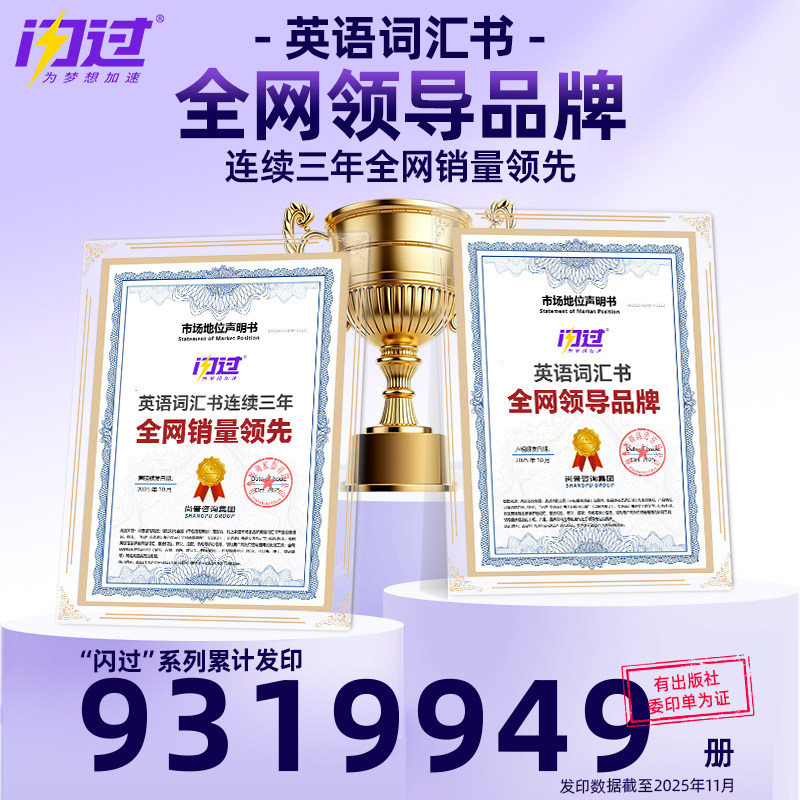 【备考2026.6】六级词汇闪过乱序版大学英语六级高频词单词本专项训练词根词缀记忆法便携版 大学英语考研词汇闪过巨微英语旗舰店