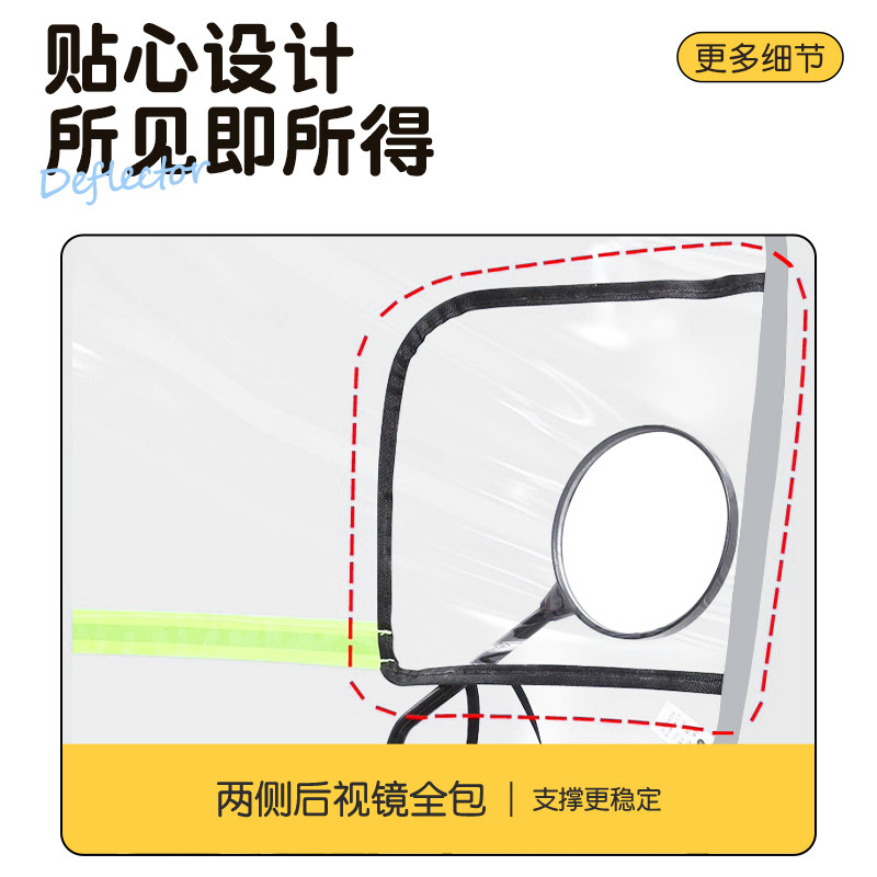 电动车挡风板电瓶摩托车挡风罩加厚挡雨板高清透明防雨防风罩神器,淘宝优惠券,粉丝福利购,淘宝优惠卷