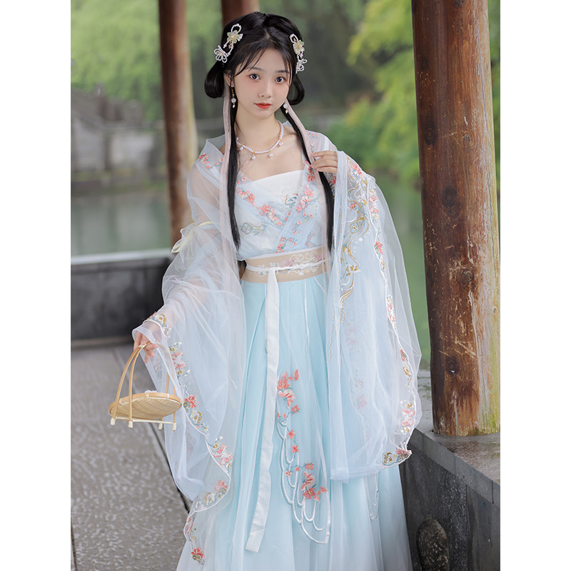 玫布琳时花语夏款正品原创日常汉服 玫布琳汉服