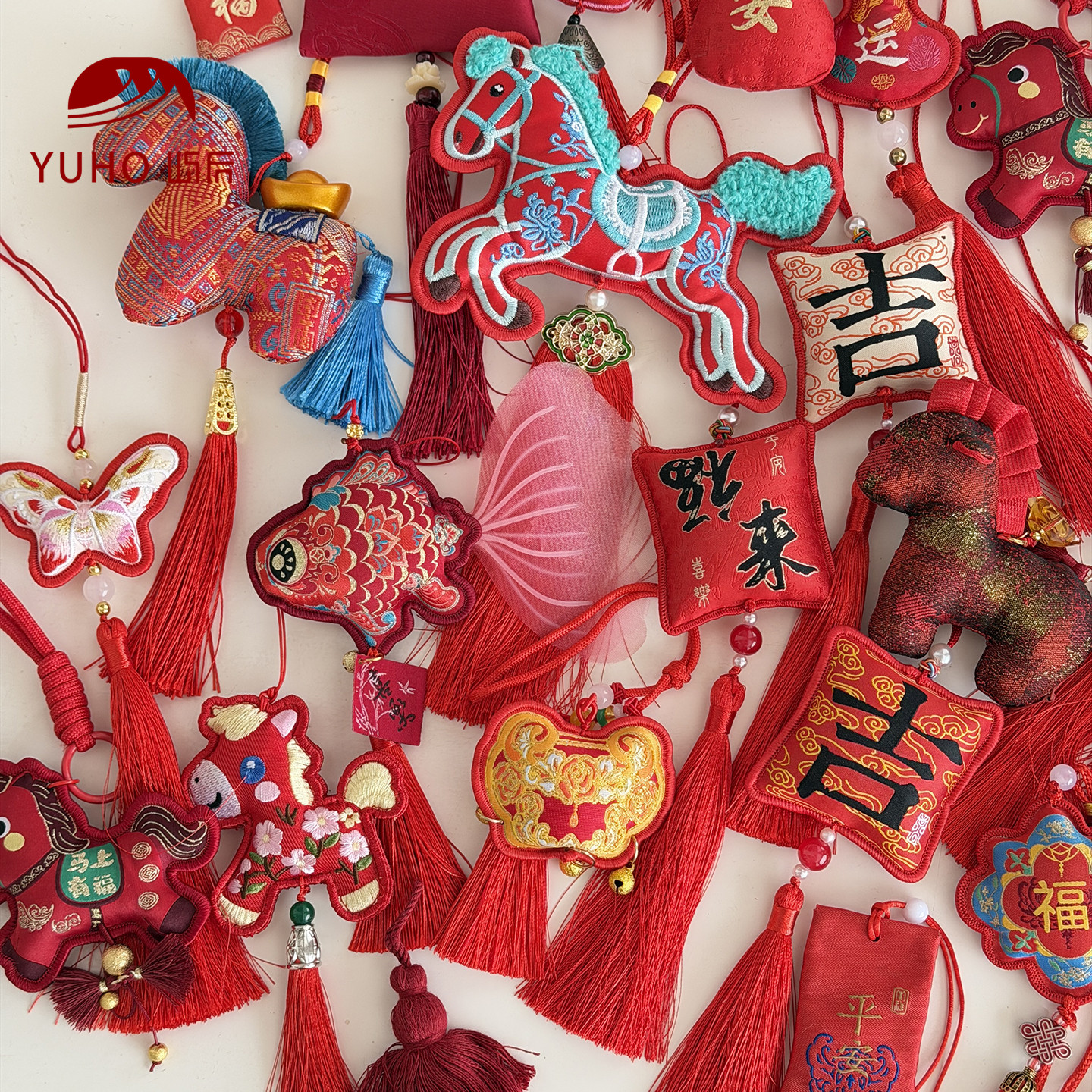 屿后 【2026】新年红合集挂件年宵抱抱桶流苏diy饰品香包包装材料,淘宝优惠券,粉丝福利购,淘宝优惠卷