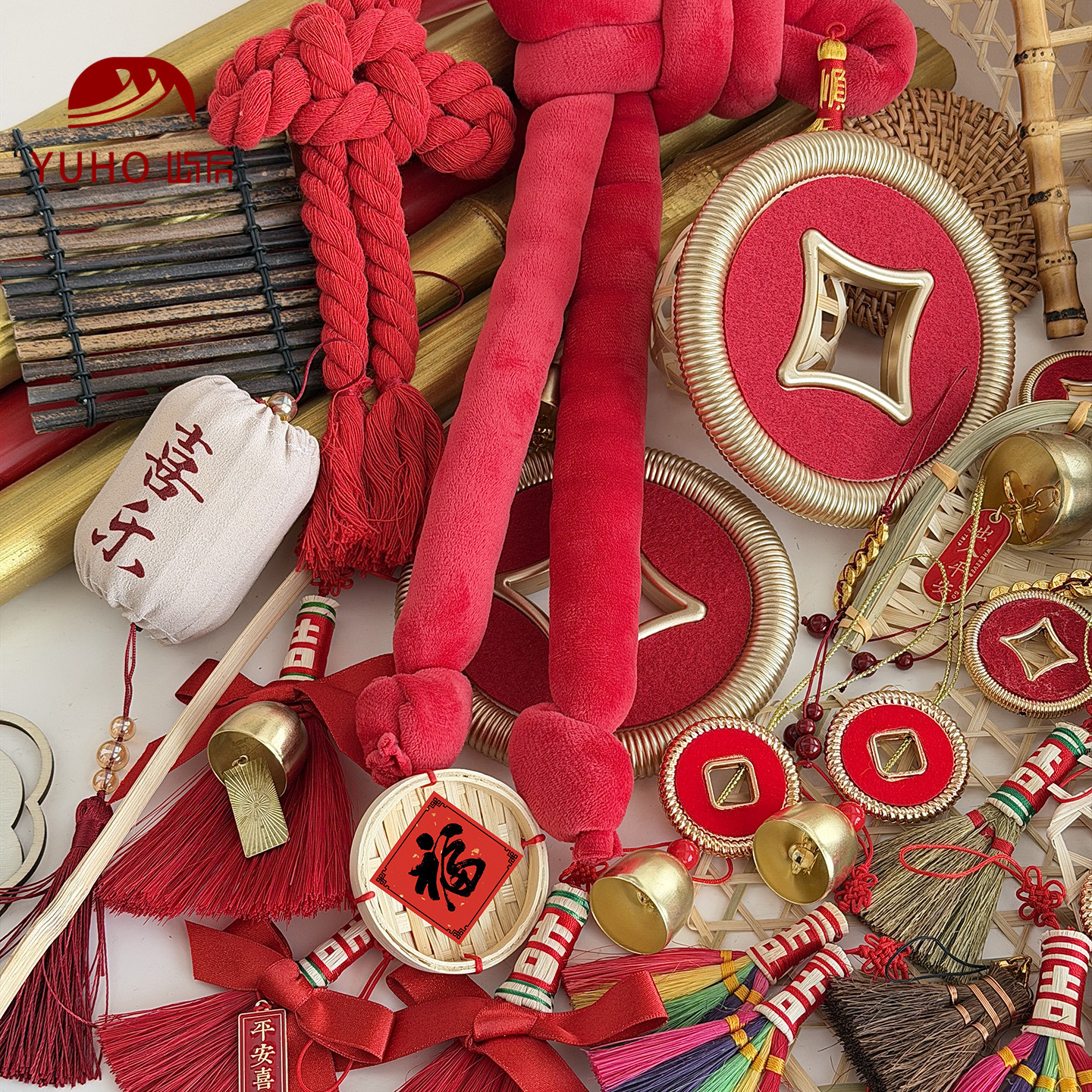 屿后 【2026】新年挂件合集竹制品新年门挂diy礼物氛围感扫帚材料,淘宝优惠券,粉丝福利购,淘宝优惠卷