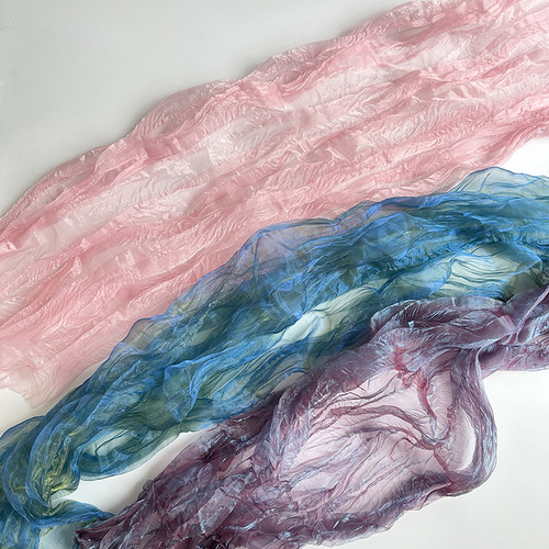 屿后 流光欧根纱包花纱鲜花花束网纱花店diy手工道具花艺包装资材 - 图3