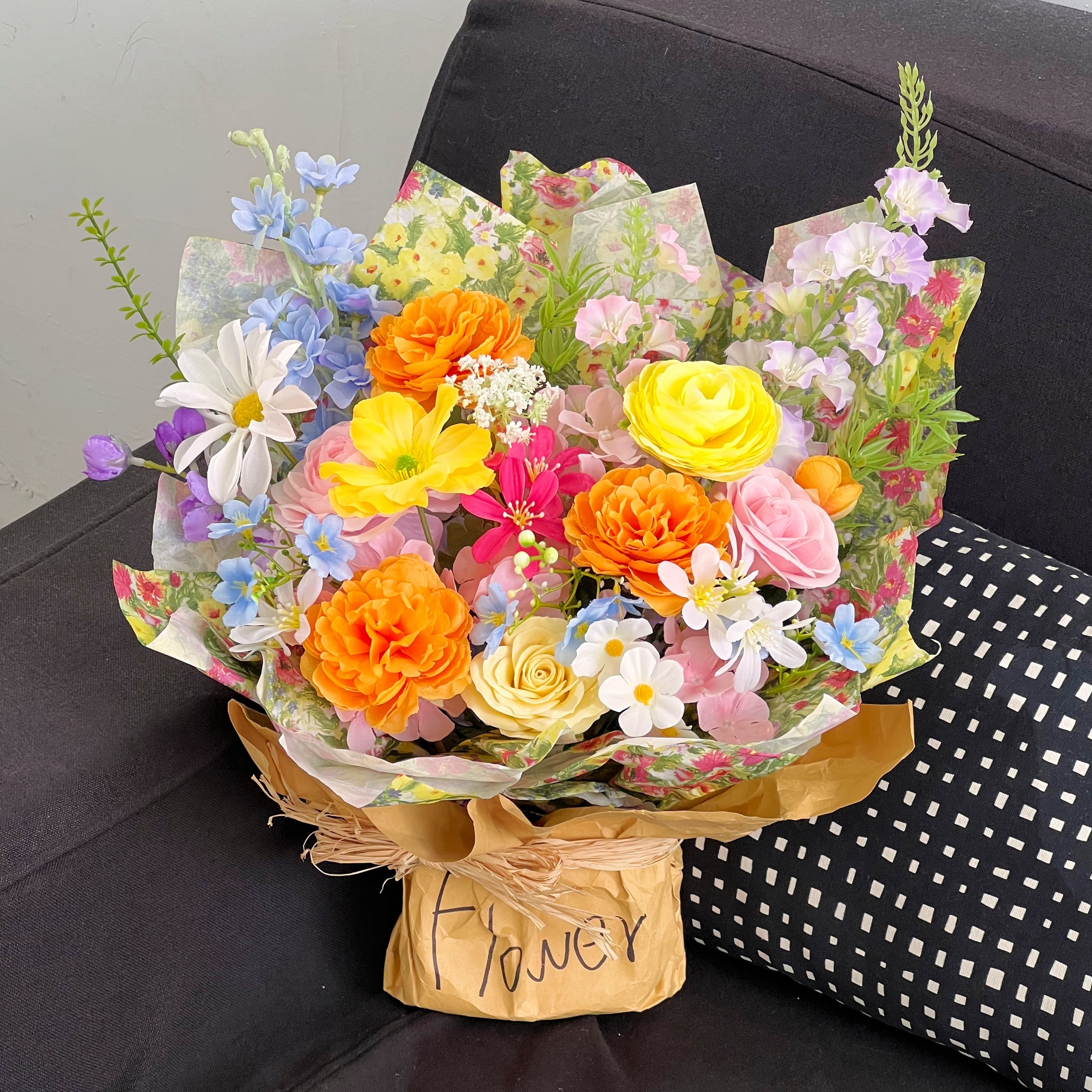 多巴胺油画风香皂永生花束礼物实用生日礼物女生情人节送女友闺蜜,淘宝优惠券,粉丝福利购,淘宝优惠卷