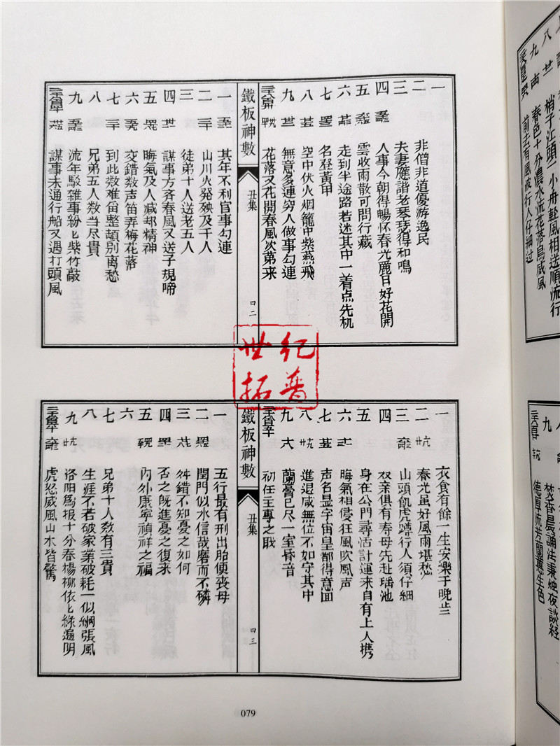 影印四库存目子部善本汇刊13清刻足本铁板神数 谢路军主编 华龄出版社 - 图3