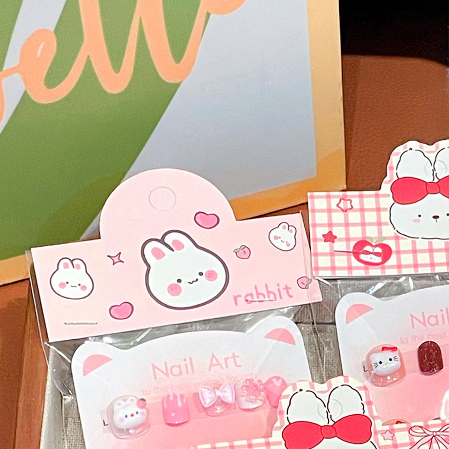 2026新年高级感儿童穿戴甲无毒无味女孩3岁6岁可拆卸美甲贴指甲贴,淘宝优惠券,粉丝福利购,淘宝优惠卷