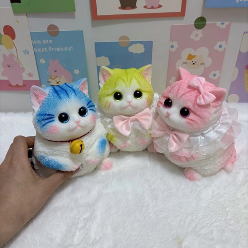 纯手绘彷真猫咪捏捏乐大猫送女生闺蜜减解压玩具六一儿童节礼物61 - 图3