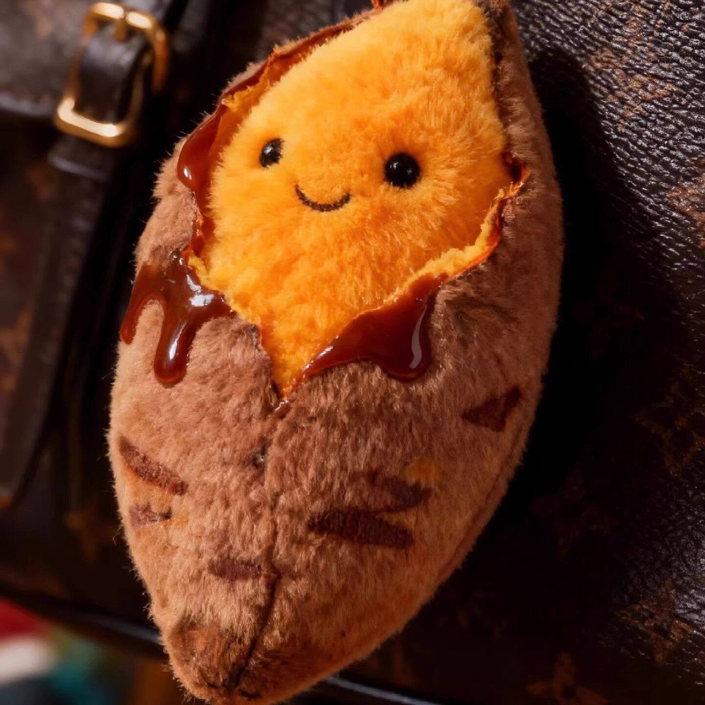 可爱毛绒烤蜜薯玩偶挂件钥匙扣包挂少女心装饰挂坠送朋友冬天礼物,淘宝优惠券,粉丝福利购,淘宝优惠卷