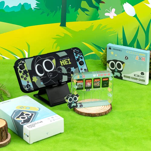 极想 任天堂switch oled保护壳罗小黑正版联名ns2保护套收纳包Switch2硬壳便携防摔游戏卡带盒卡通可爱配件 - 图3