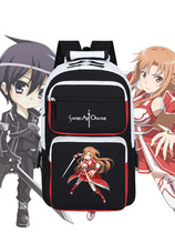 Cartoon Perimeter School Bag Knife Sword Seminal SAO Kirians Double Shoulder Bag Impression High School Junior High School Student Size Student