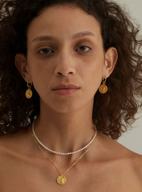 狮子座双层珍珠项链女叠戴