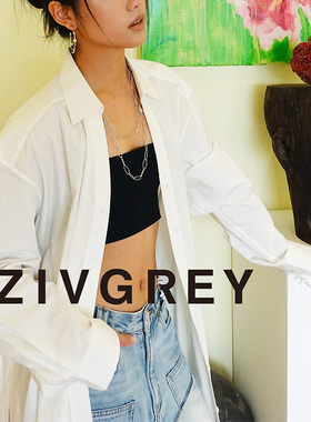 ZIVGREY钻切双层毛衣链小众设计