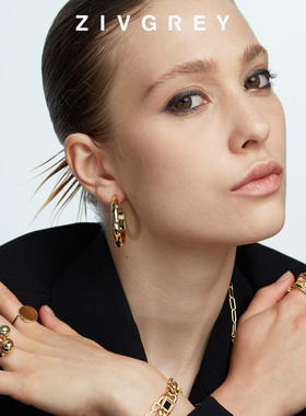 ZIVGREY轻奢纯银三圈锆石戒指