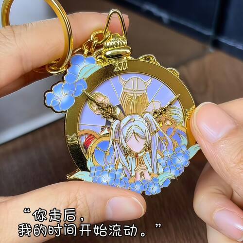 葬送的芙莉莲挂件动漫周边可旋转时钟钥匙扣辛美尔二次元谷子装饰 - 图3