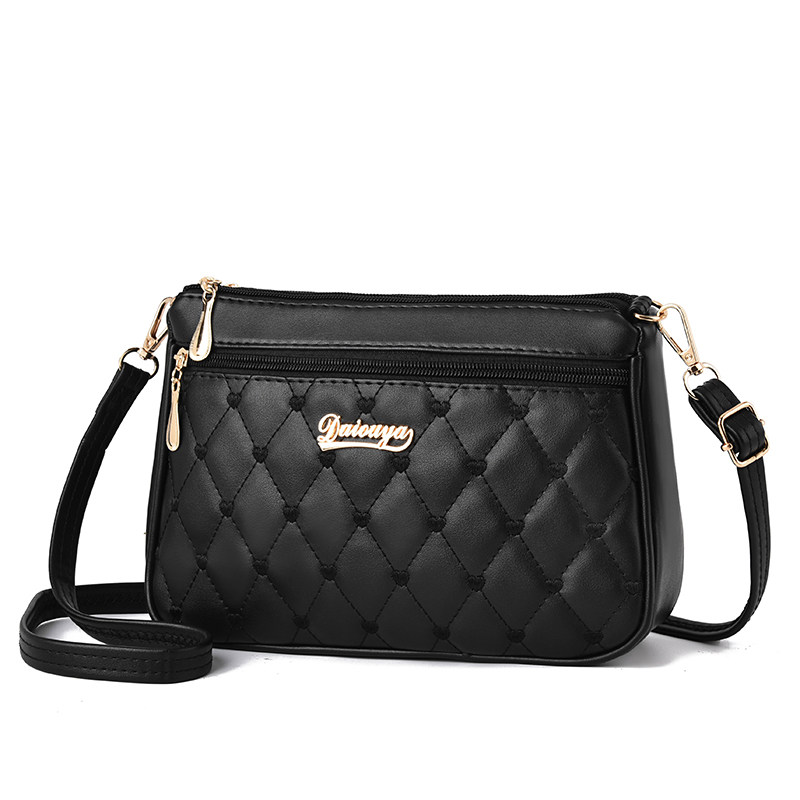 软皮妈妈包女2025新款时尚百搭菱格真皮质感单肩斜挎包女士腋下包,淘宝优惠券,粉丝福利购,淘宝优惠卷