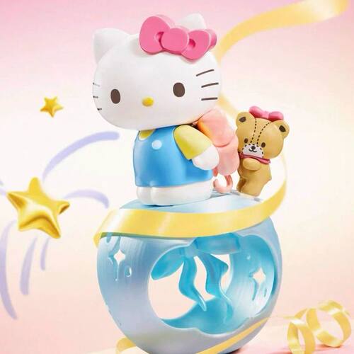 新品 名创优品Sanrio characters心意蝴蝶结系列盲盒潮玩摆件手办 - 图0