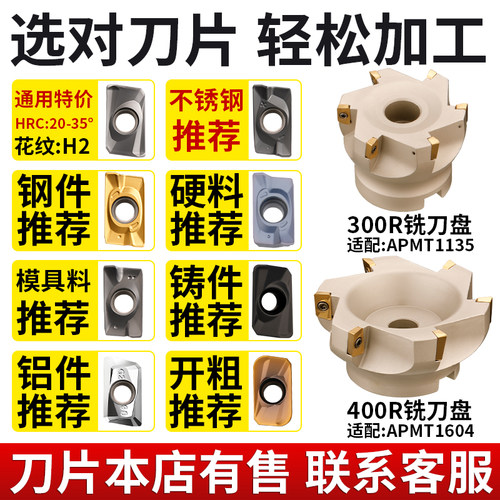 1604非标400r直角面铣刀盘90度CNC数控加工中心TAP/RAP300飞刀盘 - 图1