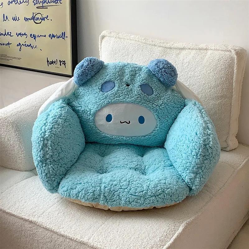 Office sedentary waist cushion integrated seat cushion floor bay window cushion student with backrest chair cushion lazy sofa
