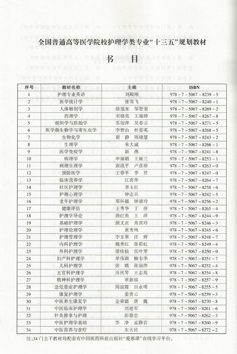 正版现货 护理管理学(全国普通高等医学院校护理学类专业“十三五”规划教材)李玉翠 任辉 主编 中国医药科技出版社 - 图0