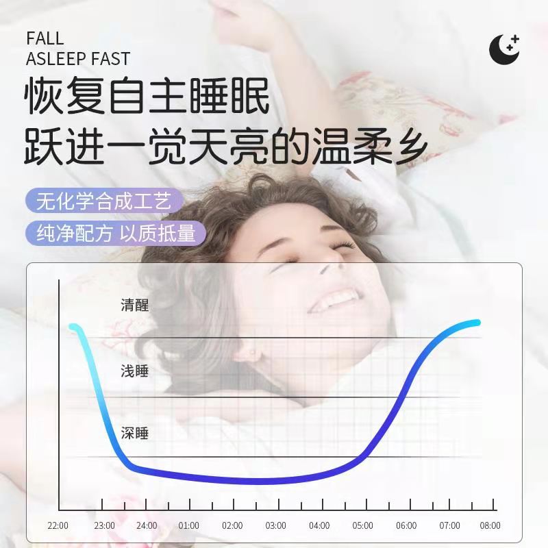 norvikon褪黑素软糖安瓶助眠睡眠片安眠的腿退黑色素学生官方正品-图3