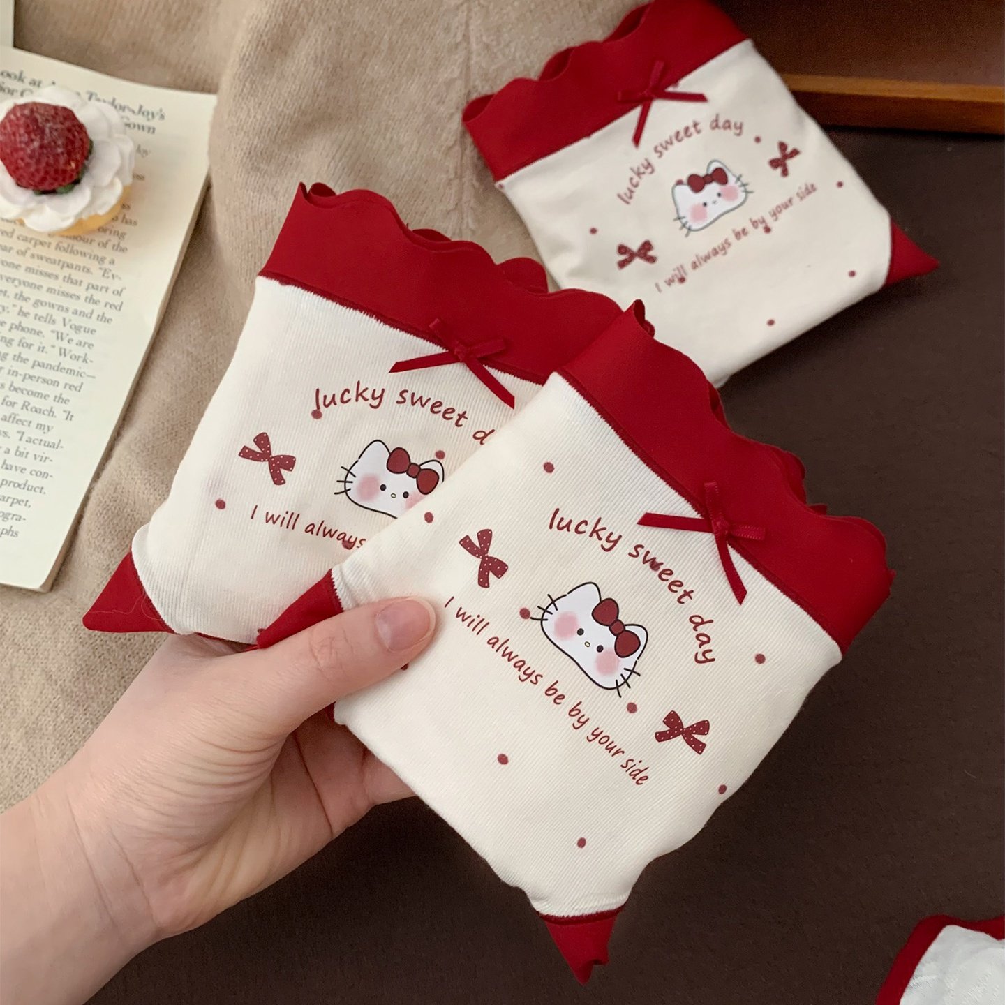 马年红色女士不夹屁股内裤女生胖mm2026新款特大码200斤加肥加大,淘宝优惠券,粉丝福利购,淘宝优惠卷