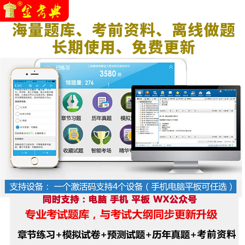 金考典全国房地产经纪人2024资格考试题库房产经纪人真题习题课件-图2