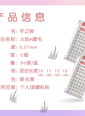 芊之眸火焰A睫毛自然仿真假睫毛